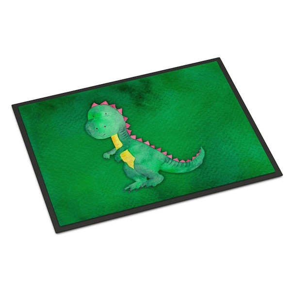 Carolines Treasures 24 x 36 in. Tyrannosaurus Rex Watercolor Indoor or Outdoor Mat BB7401JMAT - main